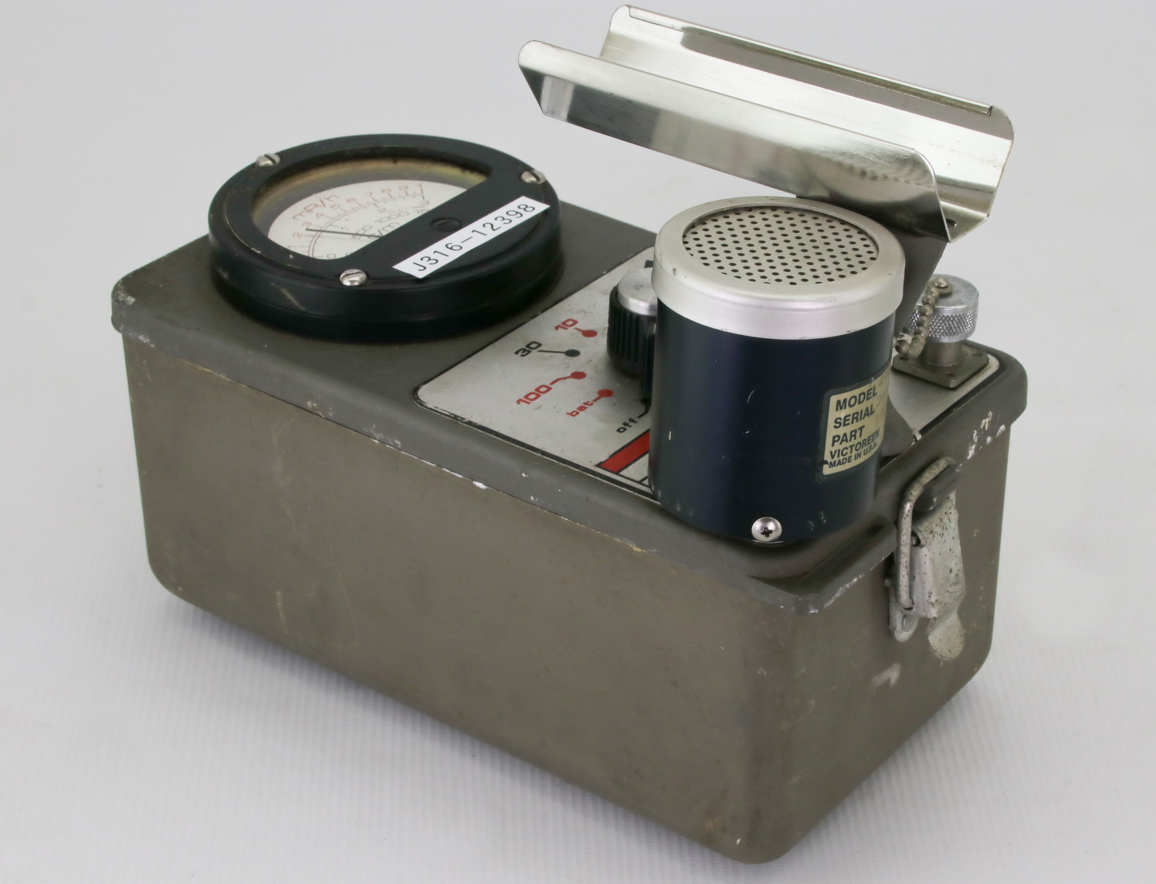 12398 VICTOREEN SURVEY METER W/ COUNTER 490-50 SPEAKER 491 | eBay